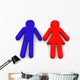 Male and Female Signs Wall Decal