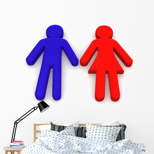 Male and Female Signs Wall Decal