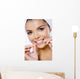 Portrait Beautiful Woman with Wall Decal