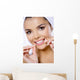 Portrait Beautiful Woman with Wall Decal