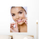 Portrait Beautiful Woman with Wall Decal