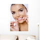 Portrait Beautiful Woman with Wall Decal