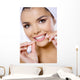Portrait Beautiful Woman with Wall Decal
