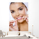 Portrait Beautiful Woman with Wall Decal