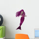 Swimming Mermaid Wall Decal Design 2