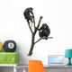 Chimpanzees on a Bare Tree Wall Decal