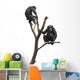 Chimpanzees on a Bare Tree Wall Decal