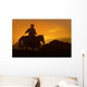 Cowboy over Sunset Wall Decal