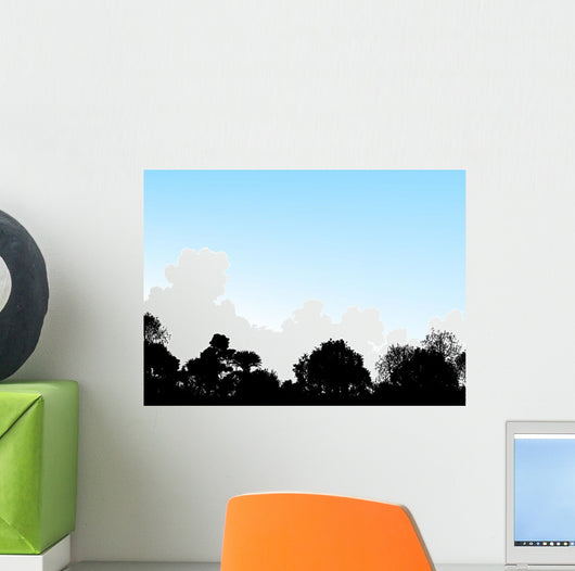 Woodland Treetops Wall Decal