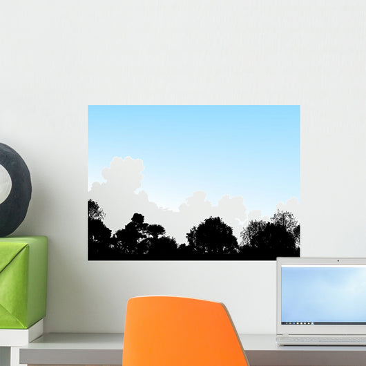 Woodland Treetops Wall Decal