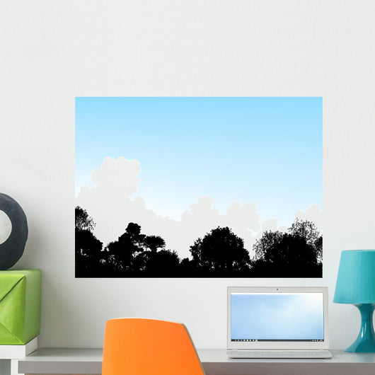 Woodland Treetops Wall Decal