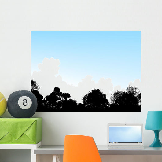 Woodland Treetops Wall Decal
