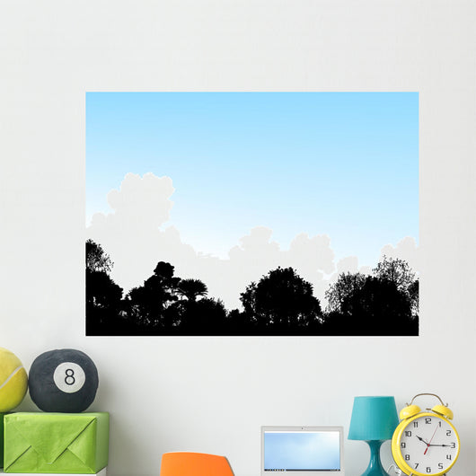 Woodland Treetops Wall Decal