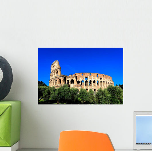 Blue Sky Day Colosseum Wall Decal