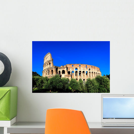 Blue Sky Day Colosseum Wall Decal