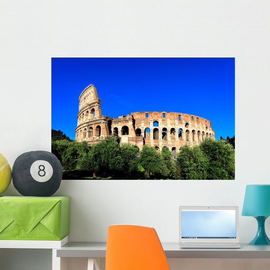 Blue Sky Day Colosseum Wall Decal