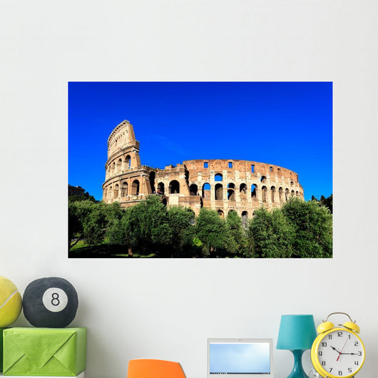 Blue Sky Day Colosseum Wall Decal