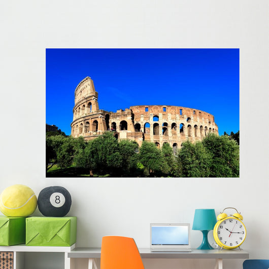 Blue Sky Day Colosseum Wall Decal