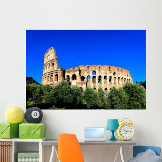 Blue Sky Day Colosseum Wall Decal