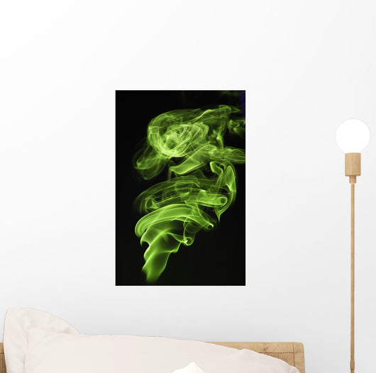 Green Smoke Wall Decal