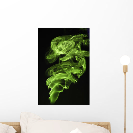 Green Smoke Wall Decal
