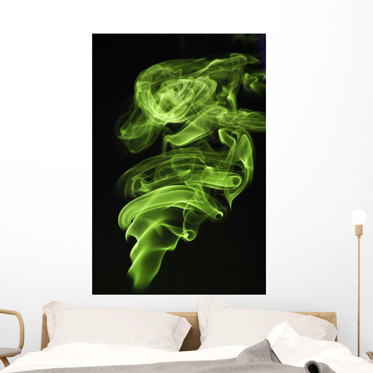 Green Smoke Wall Decal