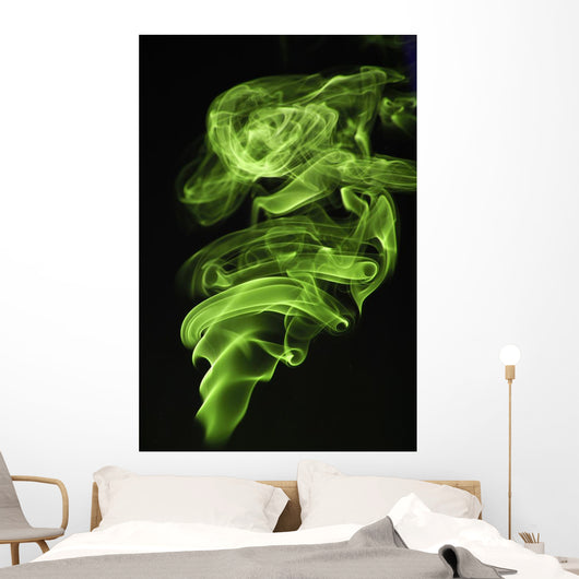 Green Smoke Wall Decal