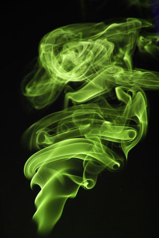 Green Smoke Wall Decal