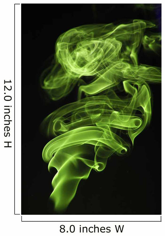 Green Smoke Wall Decal