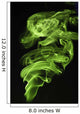 Green Smoke Wall Decal
