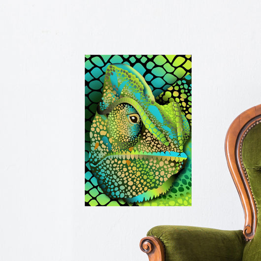 Head Khameliona Wall Decal