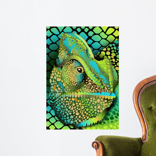 Head Khameliona Wall Decal