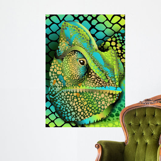 Head Khameliona Wall Decal