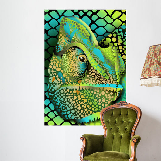 Head Khameliona Wall Decal