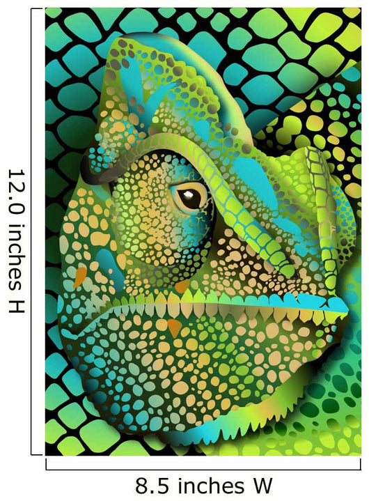 Head Khameliona Wall Decal