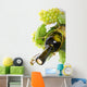 Wine Bottle Grape Vine Wall Decal