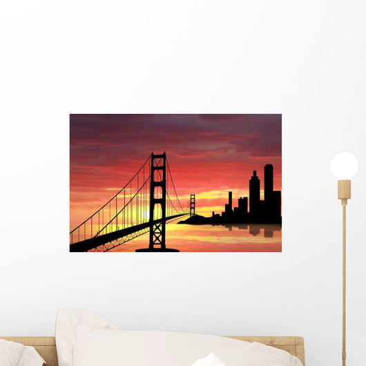 Golden Gate Bridge Wall Decal Design 4