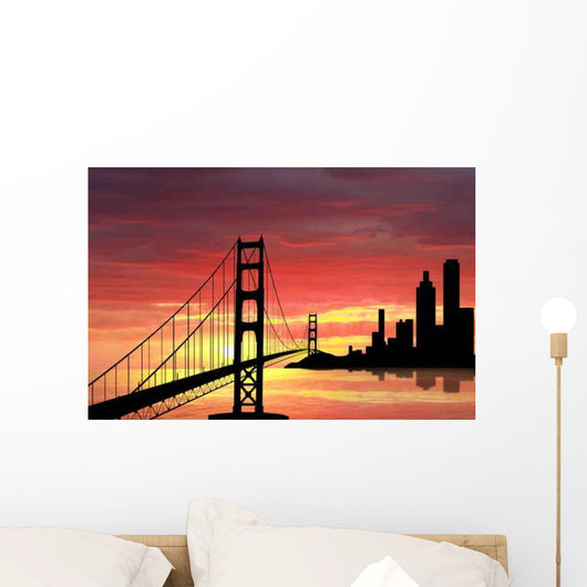 Golden Gate Bridge Wall Decal Design 4