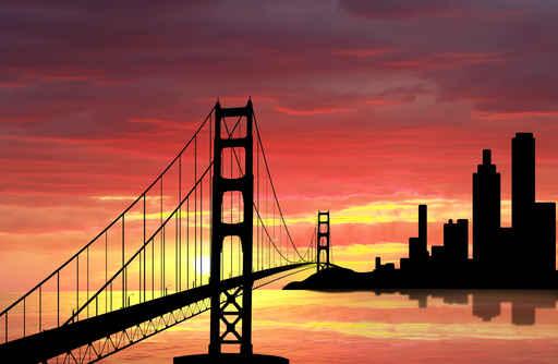 Golden Gate Bridge Wall Decal Design 4