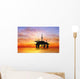 Silhouette Oil Rig Wall Decal