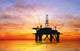 Silhouette Oil Rig Wall Decal
