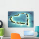 Aerial Heart-shaped Island Wall Decal