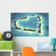 Aerial Heart-shaped Island Wall Decal