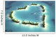 Aerial Heart-shaped Island Wall Decal