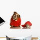 Dog and Cat Playing Wall Decal