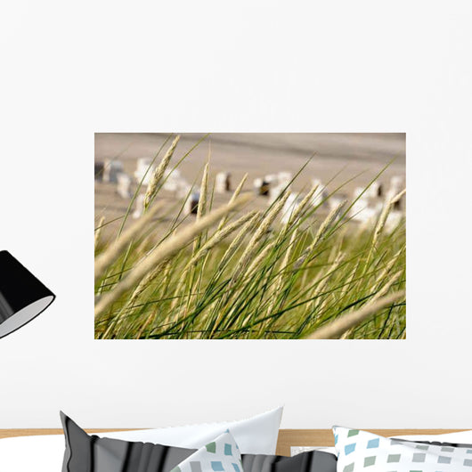 Strandschilf im Wind Vor Wall Decal