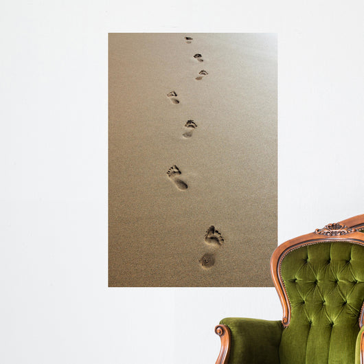 Footprints Sand Wall Decal Design 4