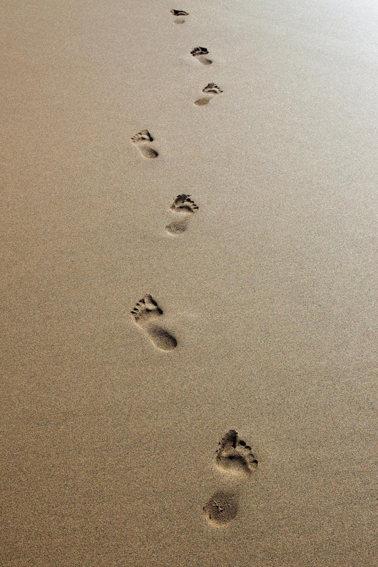 Footprints Sand Wall Decal Design 4