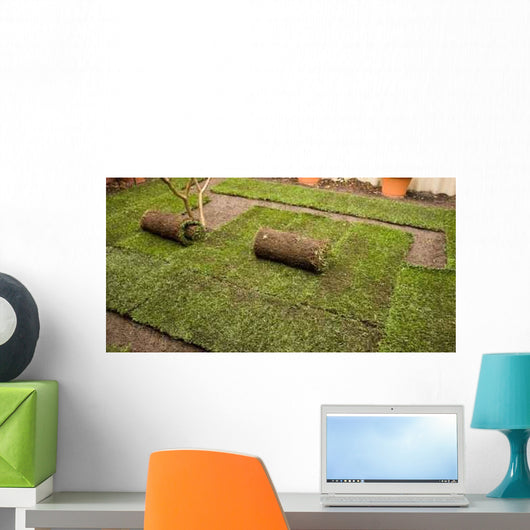 Laying Turf Wall Decal