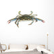 Live Blue Crab White Wall Decal Sticker Set